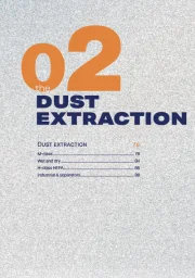 Cover of the Dust extraction section
