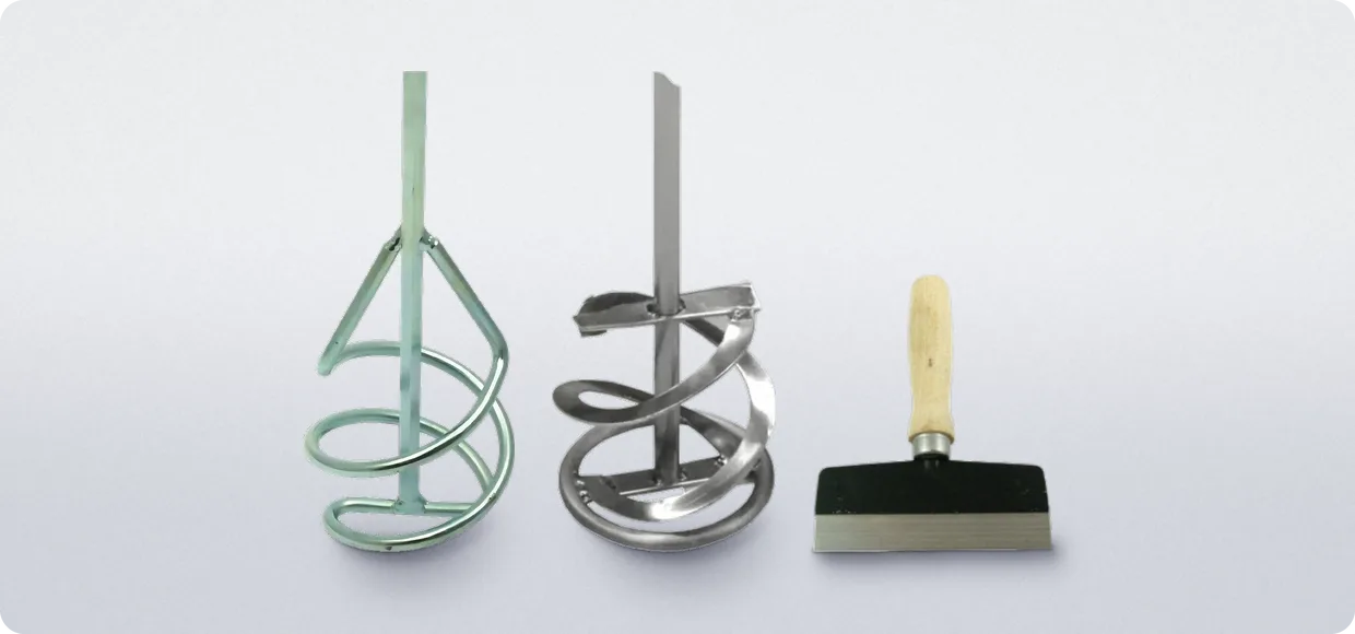 Mixing Paddles and Plastering Accessories