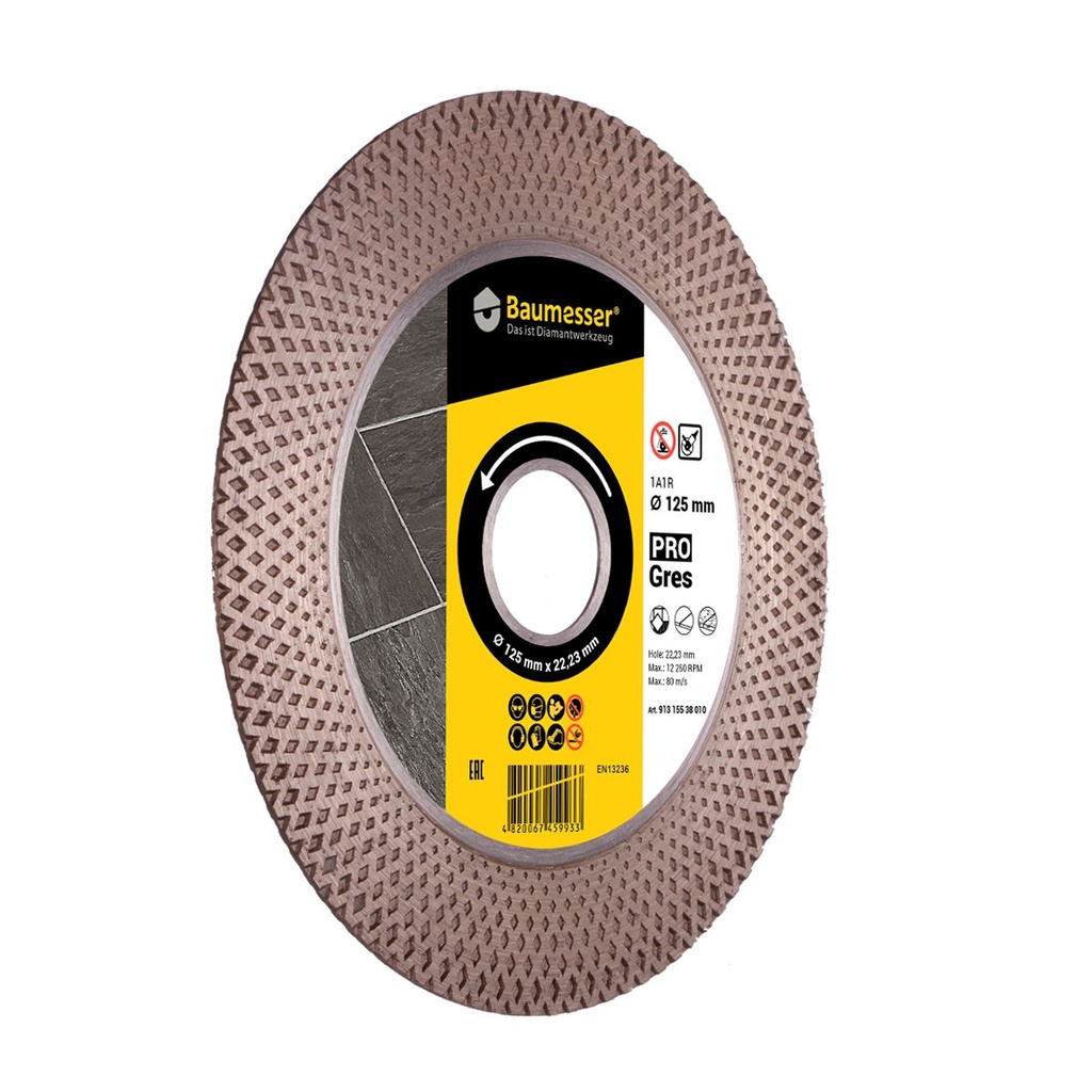 Baumesser Pro Gres ∅125mm Diamond Blade