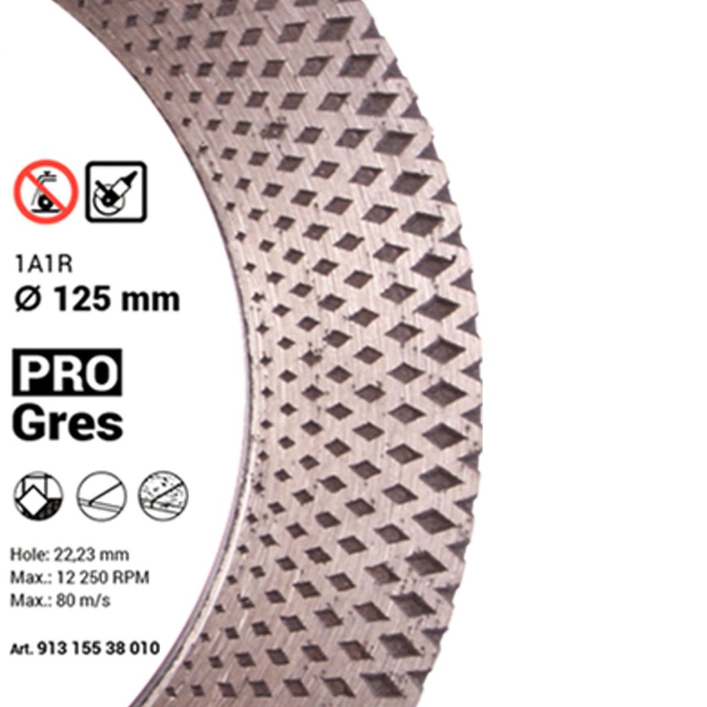 Baumesser Pro Gres ∅125mm Diamond Blade