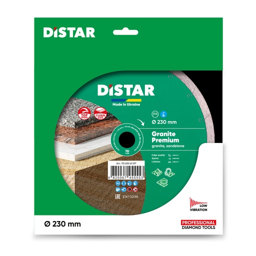 Distar 1A1R Granite Premium Diamond Blade ∅125-400mm 1