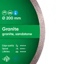 Distar 1A1R Granite ∅115-400mm Diamond Blade