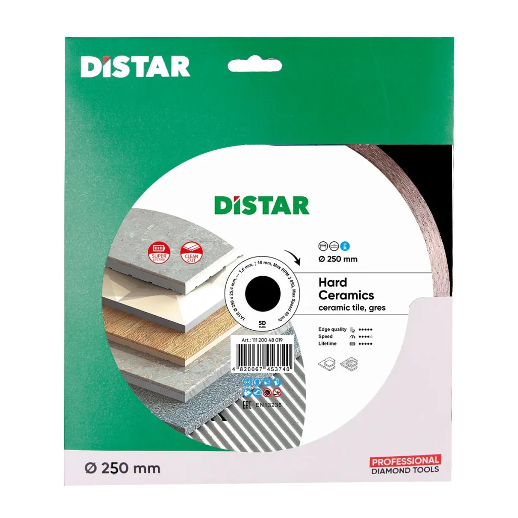 Distar 1A1R Hard Ceramics ∅115-400mm Diamond Blade