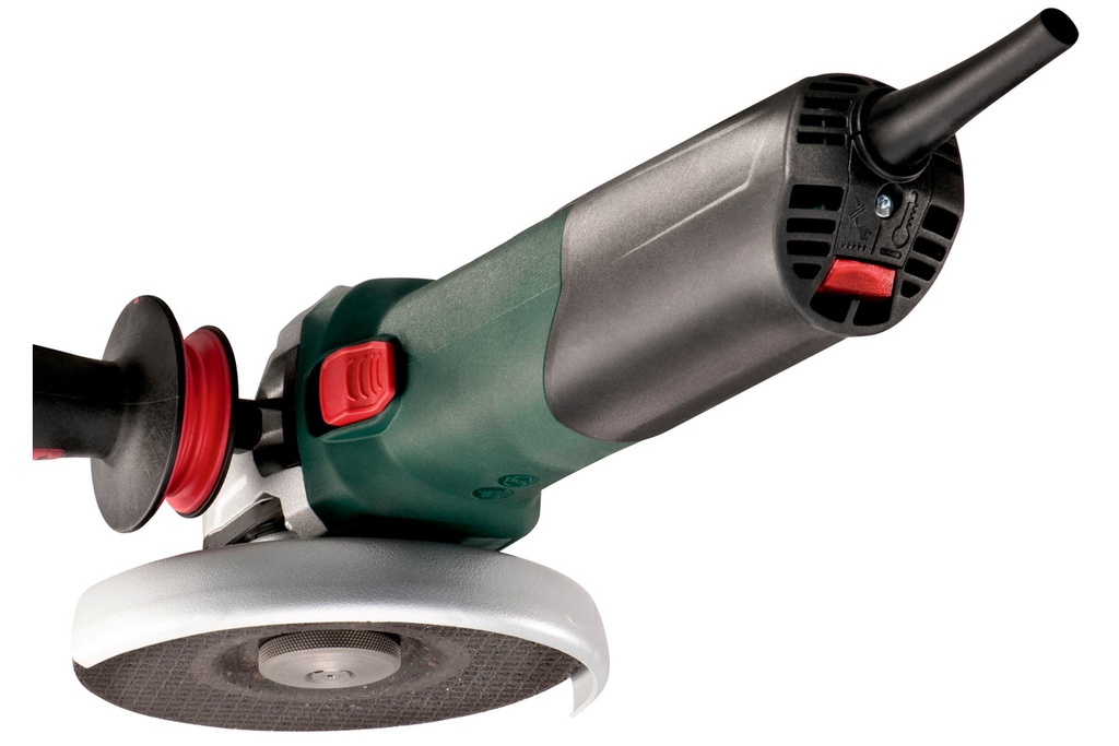 Metabo WE 15-125 Quick 110V, 1,550 W, 5" Angle Grinder with Soft start and
restart protection