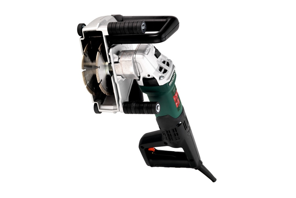 Metabo MFE 40 110V, 1700 W, 40mm Wall Chaser c/w 2 x 5" Diamond Blades, Carry case