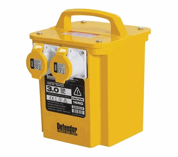 Transformer 110V 3.0kVA 2x16A