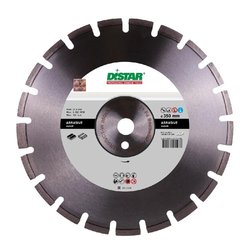 [12485129024] Distar 1A1RSS/C1-W Abrasive Diamond Blade ∅350-500mm (∅ 350mm / 13.7”)