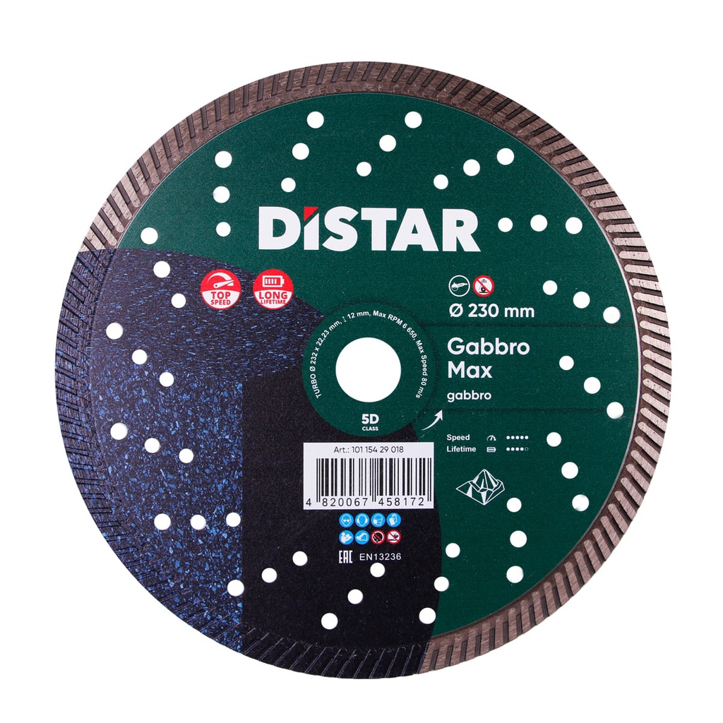 [10115429018] Distar Turbo Gabbro Max Diamond Blade ∅230mm
