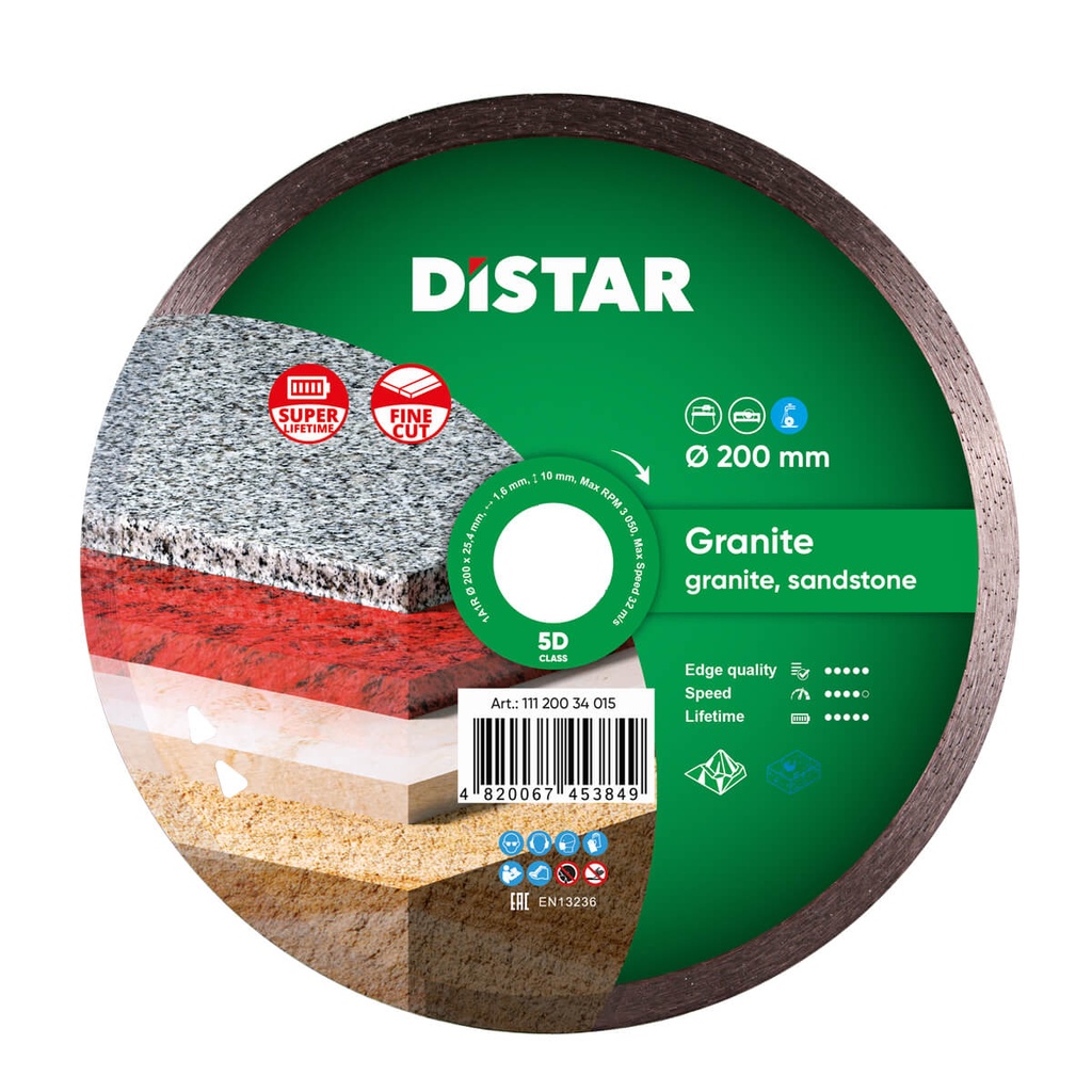 Distar 1A1R Granite Diamond Blade ∅115-400mm