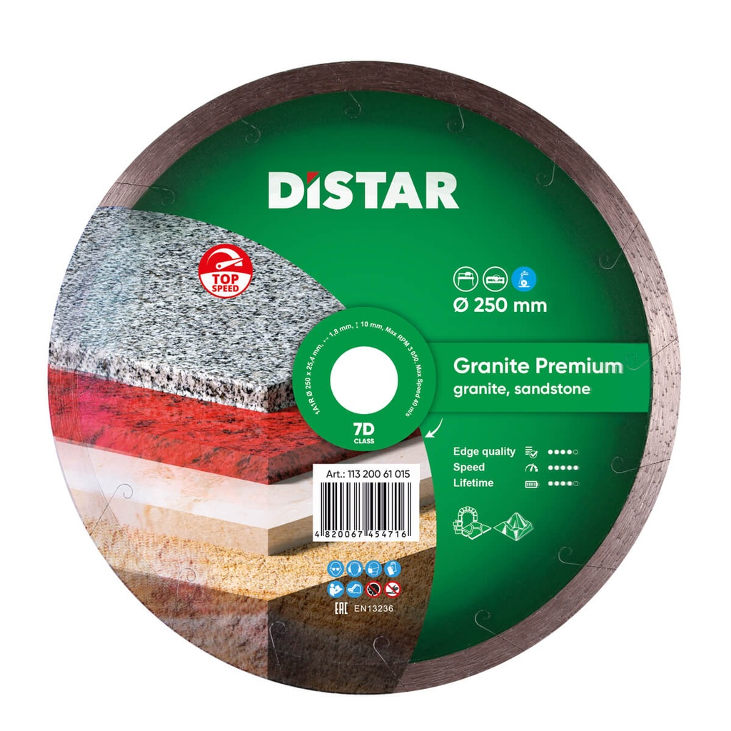 Distar 1A1R Granite Premium Diamond Blade ∅125-400mm
