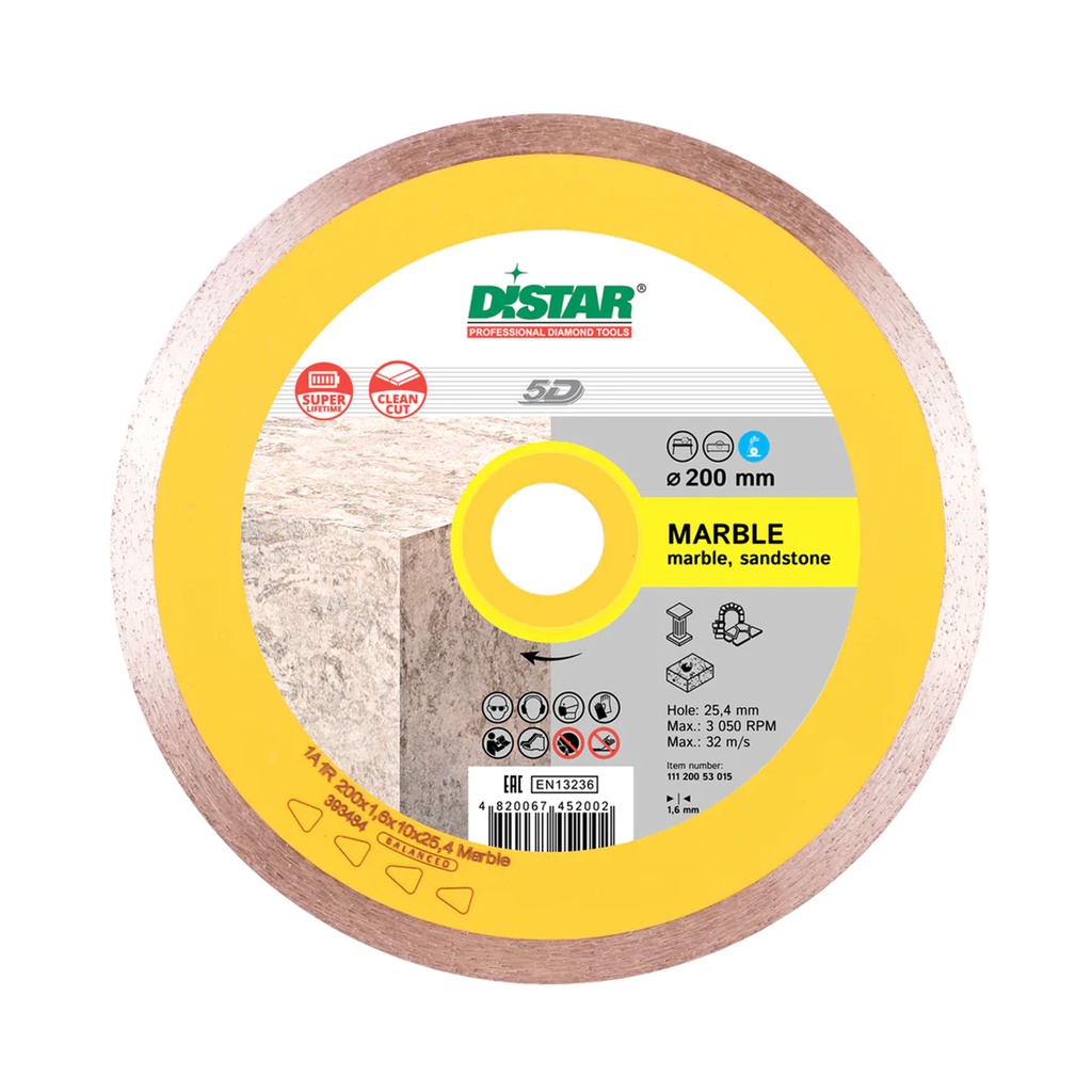 Distar 1A1R Marble Diamond Blade ∅115-400mm