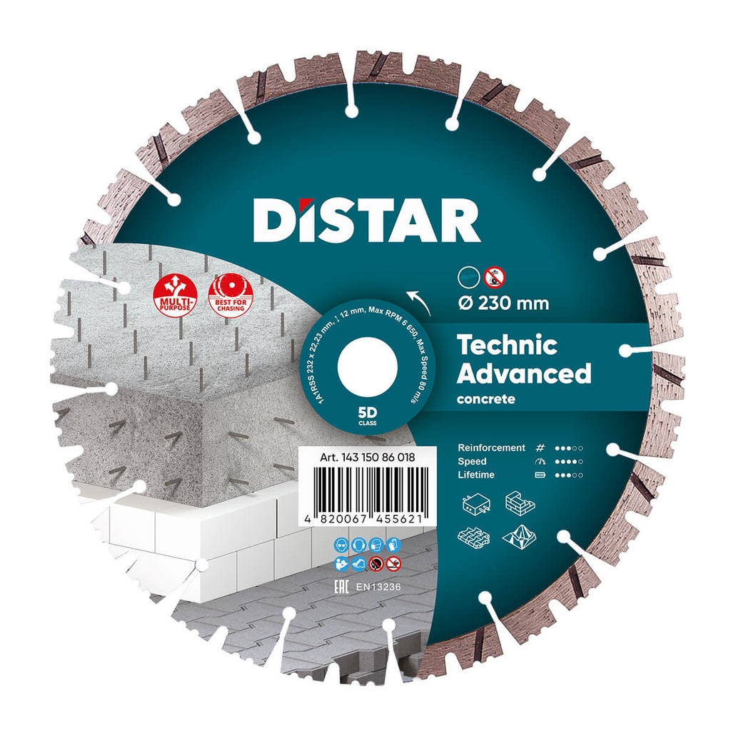 [14315347009] Distar 1A1RSS/C3 Technic Advanced Diamond Blade ∅115-230mm (∅ 115mm / 4.5")
