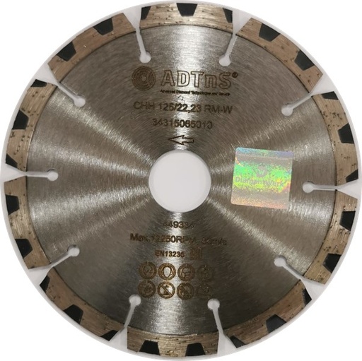 [34315065010 10170085257] ADTnS CHH RM-W ∅115-230mm Diamond Blade (∅ 125mm / 5")