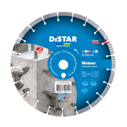 [12327055022] Distar 1A1RSS/C3-W Meteor ∅300-600mm Diamond Blade (∅ 300mm / 11.8")