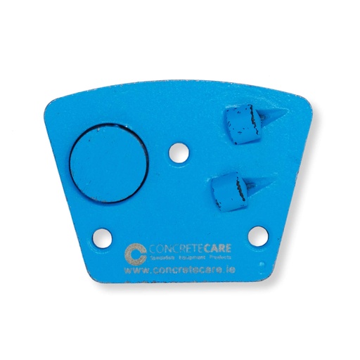 Diamond Tool Trapezoid PCD 2x1/4+1round Segment (Left (Anti Clockwise))