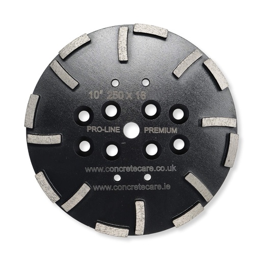 [GP250S16MF80G] Diamond Grinding Plate 16seg 250mm (G80, Medium Floor MF (Medium Bond))