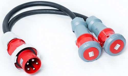 Cable Adapter Splitter 3 phase 63amp to 2x32amp