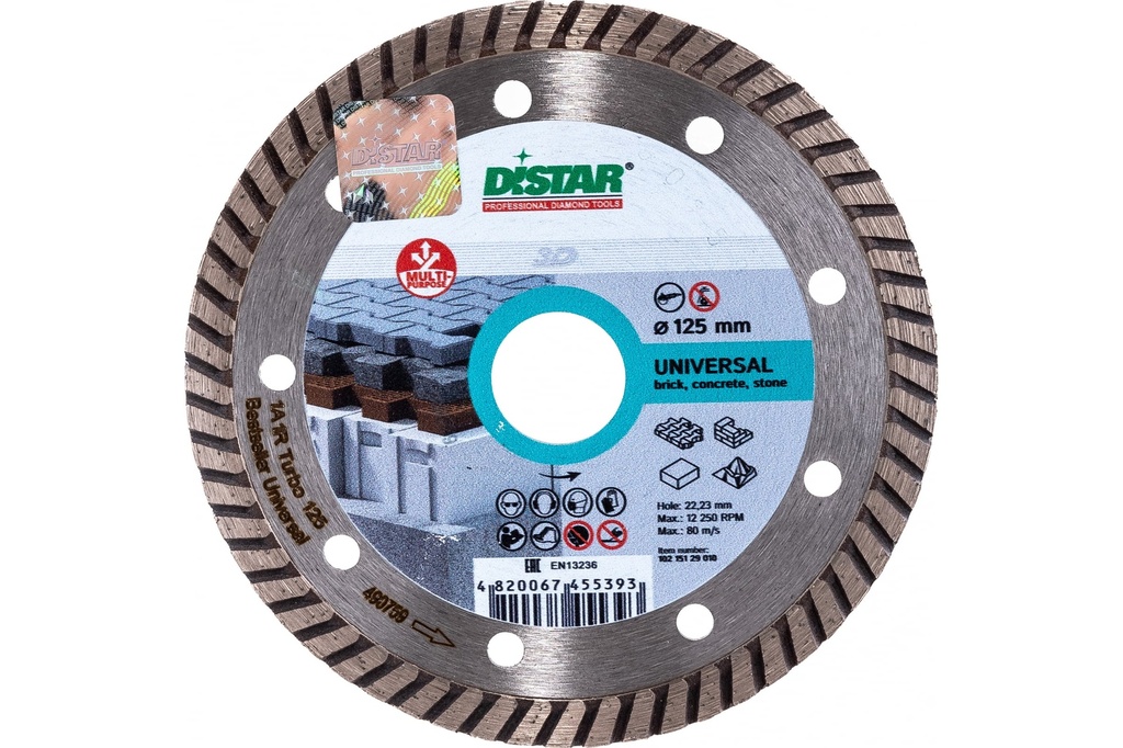 [10215129010] Distar Turbo Bestseller Universal ∅125-230mm Diamond Blade (∅ 125mm / 5")