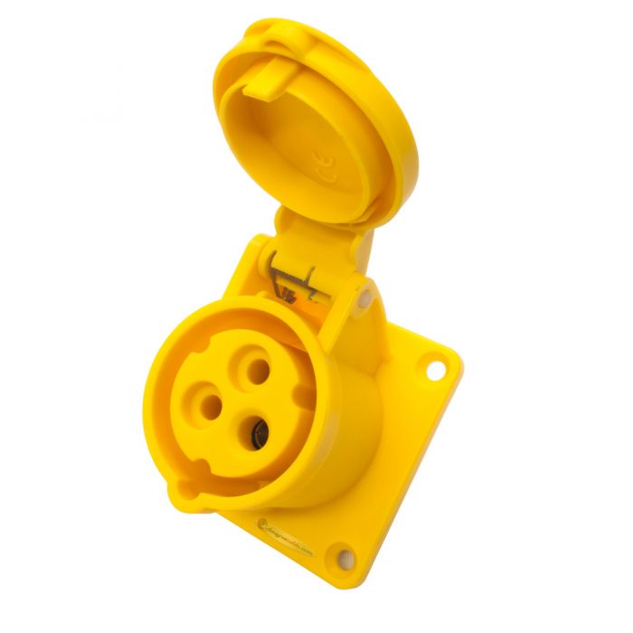 [A5150002] PANEL MOUNT SOCKET 110V 16A FLUSH
