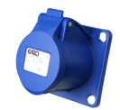[UIL 216-6S] Panel mounted socket 16A IP44