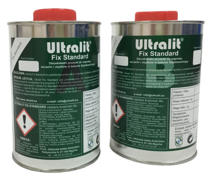 [UFS-002] Ultralit Fix Standard Rapid Repair Polymer Product 2pack (2 Liters)