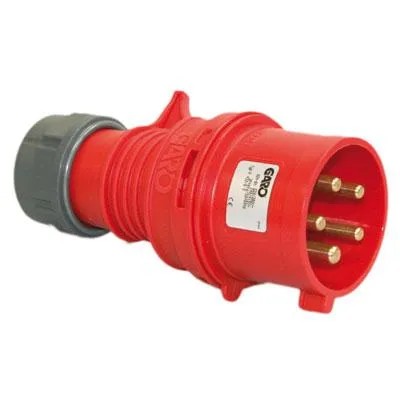 Plug 32A, 380V (male) Phase Inverter