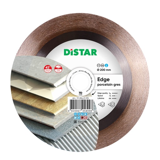 [11120421014] Distar 1A1R Edge Diamond Blade ∅180-250mm (∅ 180mm / 7")