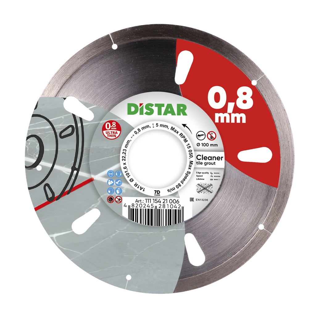 Distar DIAMOND CUTTING BLADE 1A1R CLEANER ∅100mm
