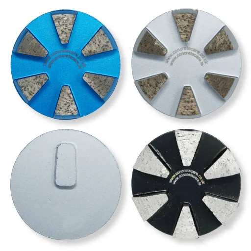 [FTG06M140] Diamond Tool Easy Fit Redilock Round 6 Segments (G140, Medium Floor MF (Medium Bond))