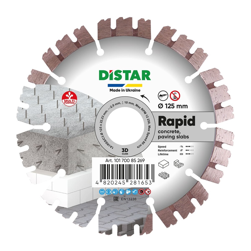 [10170085269] Distar 1A1RSS/C3-H Rapid 125mm-230mm (∅ 125mm / 5")