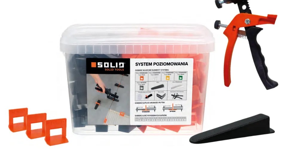 Clips Standard 100 1mm pcs + wedge 50 pcs + pliers