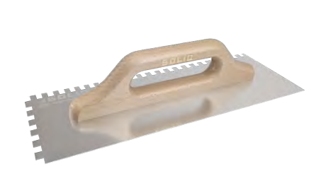 [6210] Stainless steel notch trowel 130x380 mm (6mm)