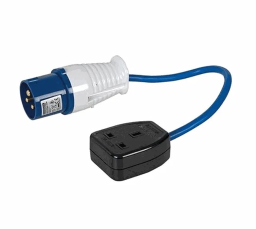 [10873] Fly Lead Cable Adapter 16A-13A 220V