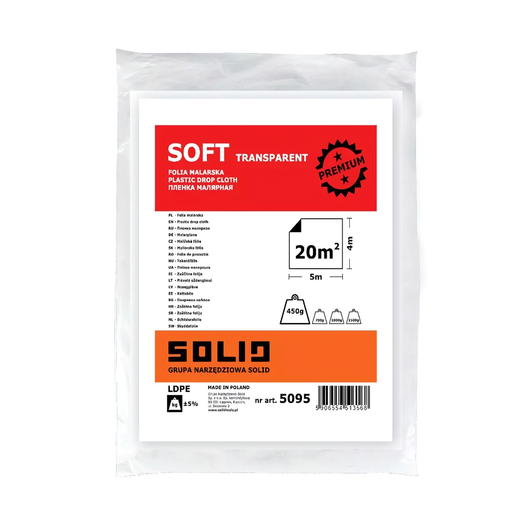 [5095] Transparent foil 4x5m=20m2 (Soft)