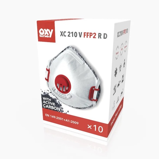 [XC210VFFP2RD] Filtering Half Mask XC 210 V FFP2 R D (box of 8)