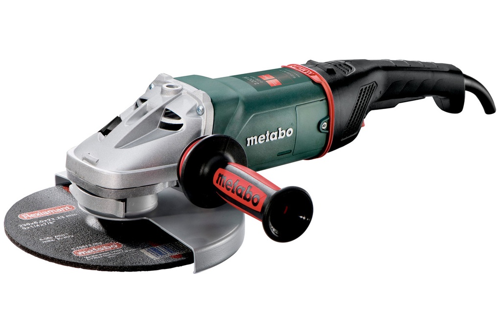 Metabo W 22-230 MVT , 2,200 W 9" Low  Vibration Angle Grinder with Rotating Back Handle and Deadmans switch