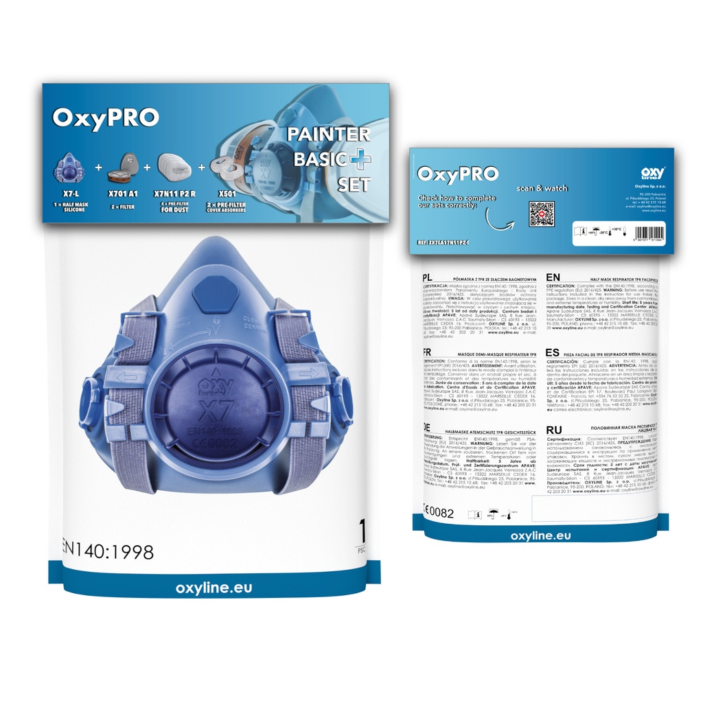 OxyPro Painter Basic+ Mask Set 