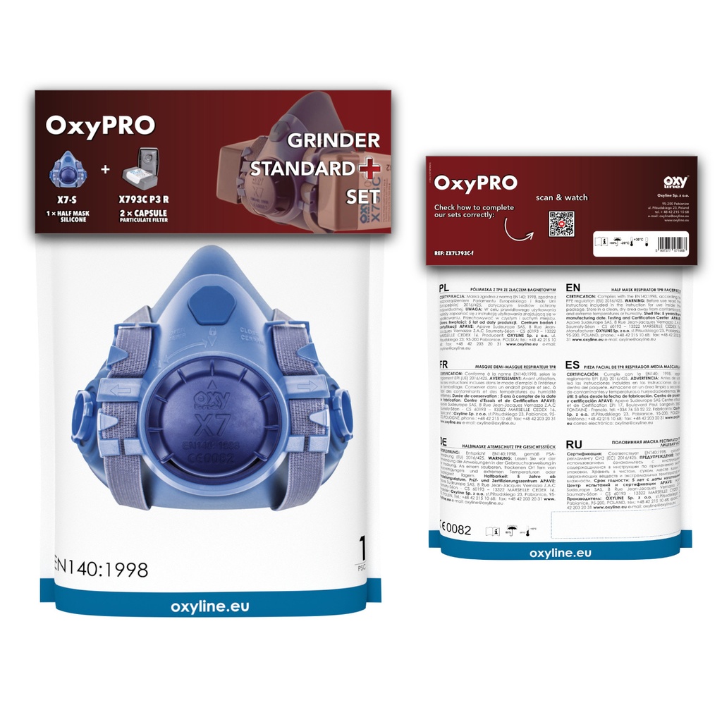 OxyPro Grinder Standard+ Mask Set