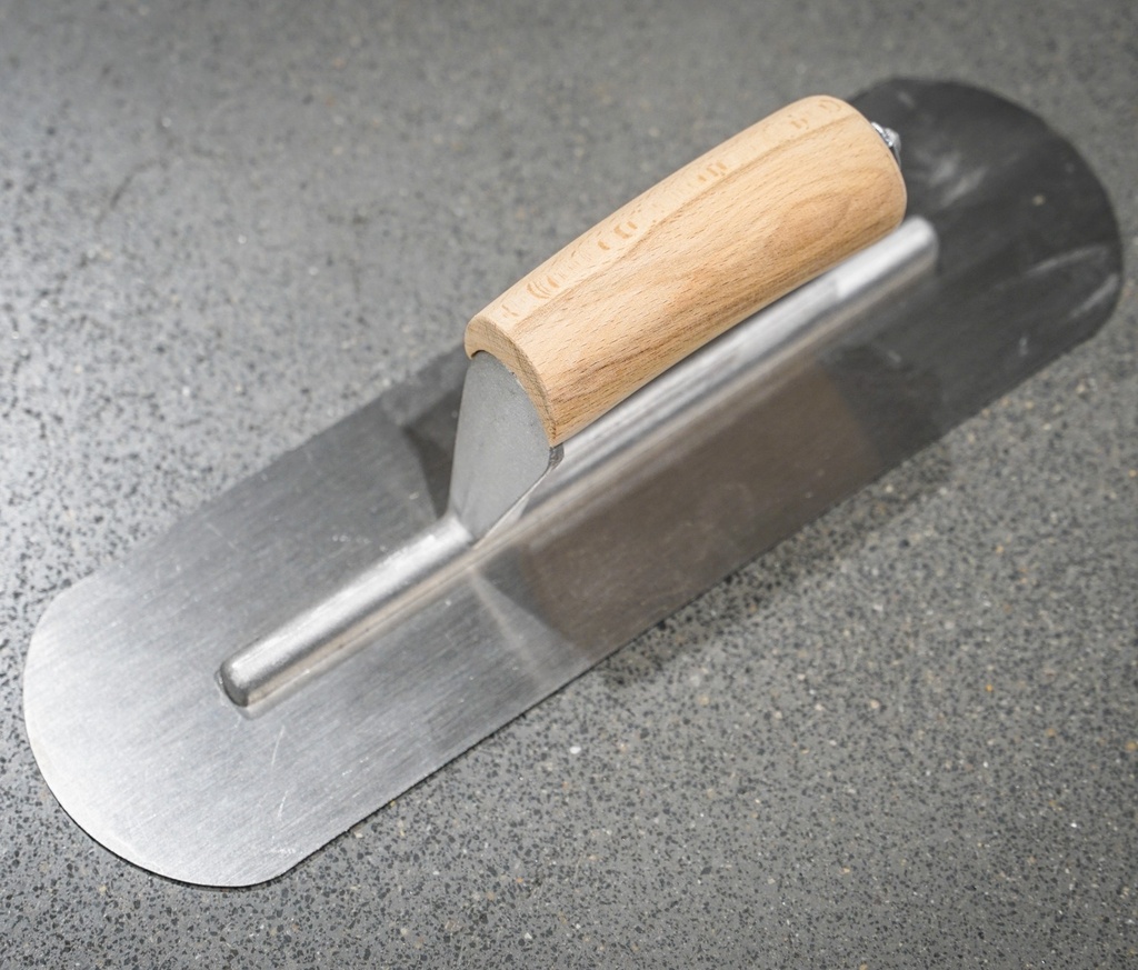 [#8121] Swimming Pool Trowel with Wooden Handle  (254mm / 10")