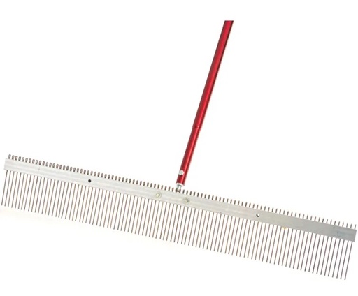 [#9057] 36"Flat Wire Broom Head & Adapter Teeth Space 1/2''