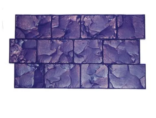 [#5012] Urethane Imprint Concrete Mat London Cobblestone Floppy 17''x30'' Without Handle 