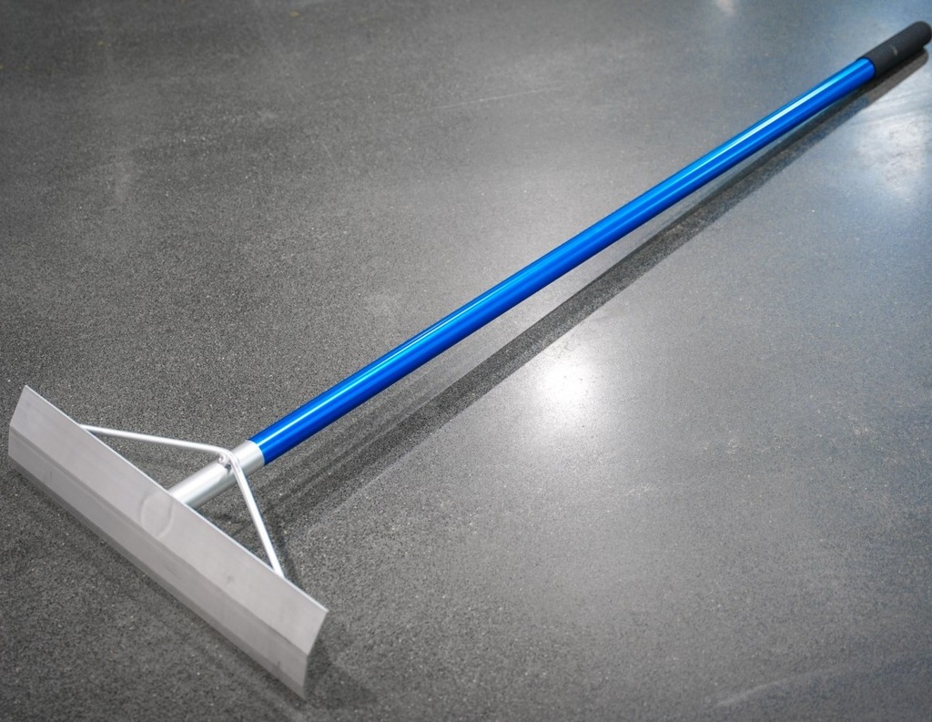Anodized Blue Concrete Aluminum Rake
