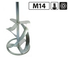 [5418]   Mixing paddle Turbo Mix with M14 screw (∅ 120mm)