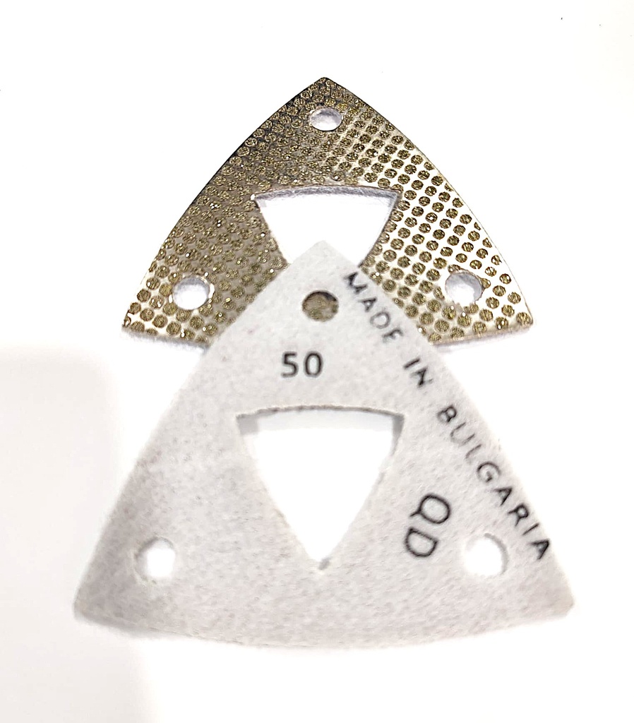 TRIANGLE-SHAPED CORNERPRO TOOL ELECTROPLATED BOND VELCRO