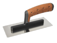 Stainless steel plastering trowel (cork handle)