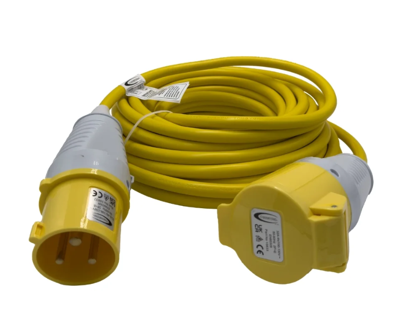 [10826] 110V Extension Lead 14m 4mm Cable 32amp 