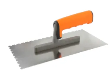 Stainless steel notch trowel 130/270mm