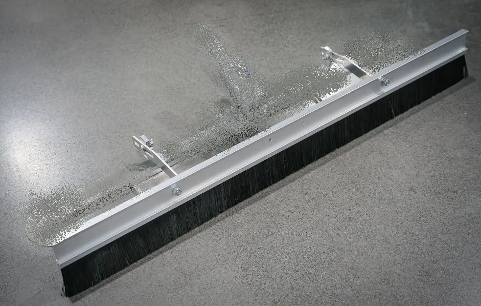 Aluminum backed concrete broom + adapter only (for Float- Broom Combo)