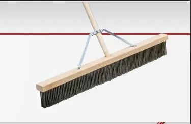 [#9089] Steel Brush With Wooden Handle (600mm / 23.5")