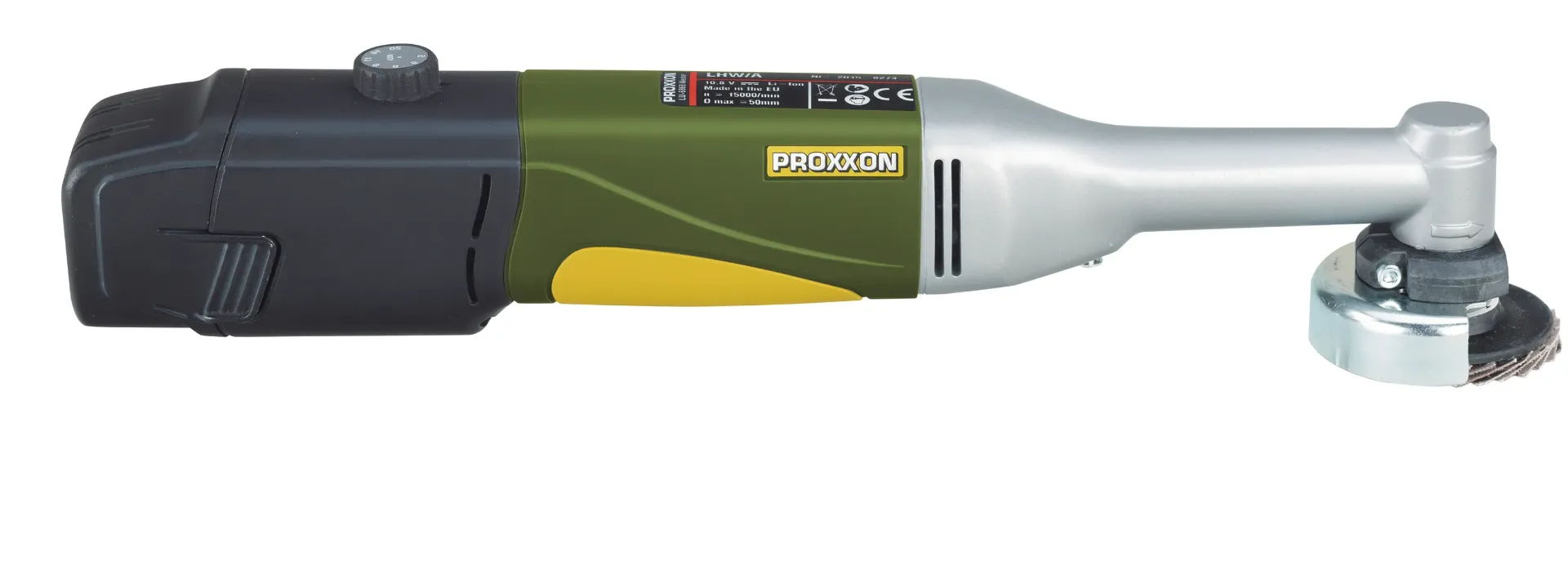 PROXXON Battery-powered long neck angle grinder LHW/A, in card-board box w/o accessories